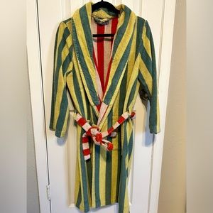 Dussen Dussen Striped Terry Bathrobe